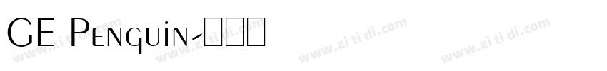 GE Penguin字体转换